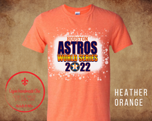 Load image into Gallery viewer, Houston Astros Adult Tee 4 Design Choices & 3 Color Choices Bleached Unisex Adult Tee