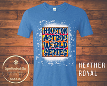 Load image into Gallery viewer, Houston Astros Adult Tee 4 Design Choices & 3 Color Choices Bleached Unisex Adult Tee
