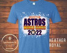 Load image into Gallery viewer, Houston Astros Adult Tee 4 Design Choices & 3 Color Choices Bleached Unisex Adult Tee