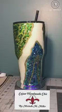 Load and play video in Gallery viewer, Geode Design Glittered Stainless Tumbler