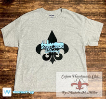 Load image into Gallery viewer, Lake Charles Strong Fleur de Lis Adult Tee
