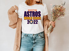 Load image into Gallery viewer, Houston Astros Adult Tee 4 Design Choices & 3 Color Choices Bleached Unisex Adult Tee