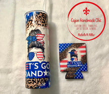Load image into Gallery viewer, Messy Bun Let’s Go Brandon Sublimation Tumbler