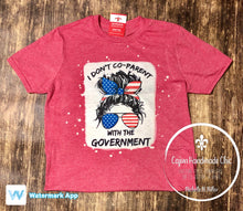 Load image into Gallery viewer, I Don’t Co-Parent with the Government Bleached Adult Unisex Tee