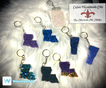 Load image into Gallery viewer, Louisiana Resin Keychain