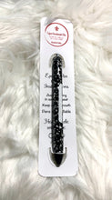 Load image into Gallery viewer, Glitter “Black & White Composition Book” Gel Pen, Papermate InkJoy, School | Teacher Gift | Educator Gift | Planner Accessories | Epoxy Resin Craft