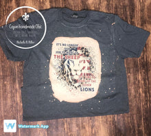 Load image into Gallery viewer, It's Not Time to Wake Up the Sheep It's Time to Wake Up the Other Lions Bleached Dark Heather Adult Unisex Tee
