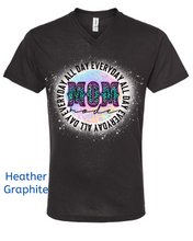 Load image into Gallery viewer, V Neck MOM mode Everyday All Day Bleached Adult Unisex Tee