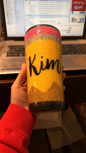 Load image into Gallery viewer, Pencil Glittered Tumbler
