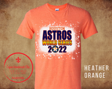 Load image into Gallery viewer, Houston Astros Adult Tee 4 Design Choices &amp; 3 Color Choices Bleached Unisex Adult Tee
