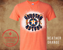 Load image into Gallery viewer, Houston Astros Adult Tee 4 Design Choices &amp; 3 Color Choices Bleached Unisex Adult Tee
