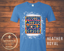 Load image into Gallery viewer, Houston Astros Adult Tee 4 Design Choices &amp; 3 Color Choices Bleached Unisex Adult Tee
