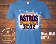 Load image into Gallery viewer, Houston Astros Adult Tee 4 Design Choices &amp; 3 Color Choices Bleached Unisex Adult Tee
