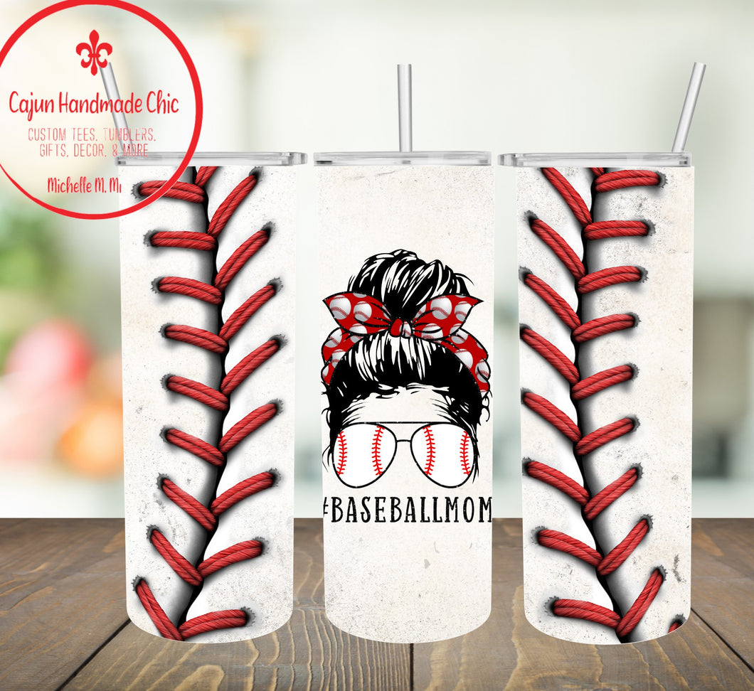 Baseball MOM Skinny (2 Design Choices) Sublimation Tumbler