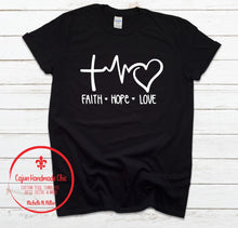 Load image into Gallery viewer, Faith Hope Love Adult Unisex Tee
