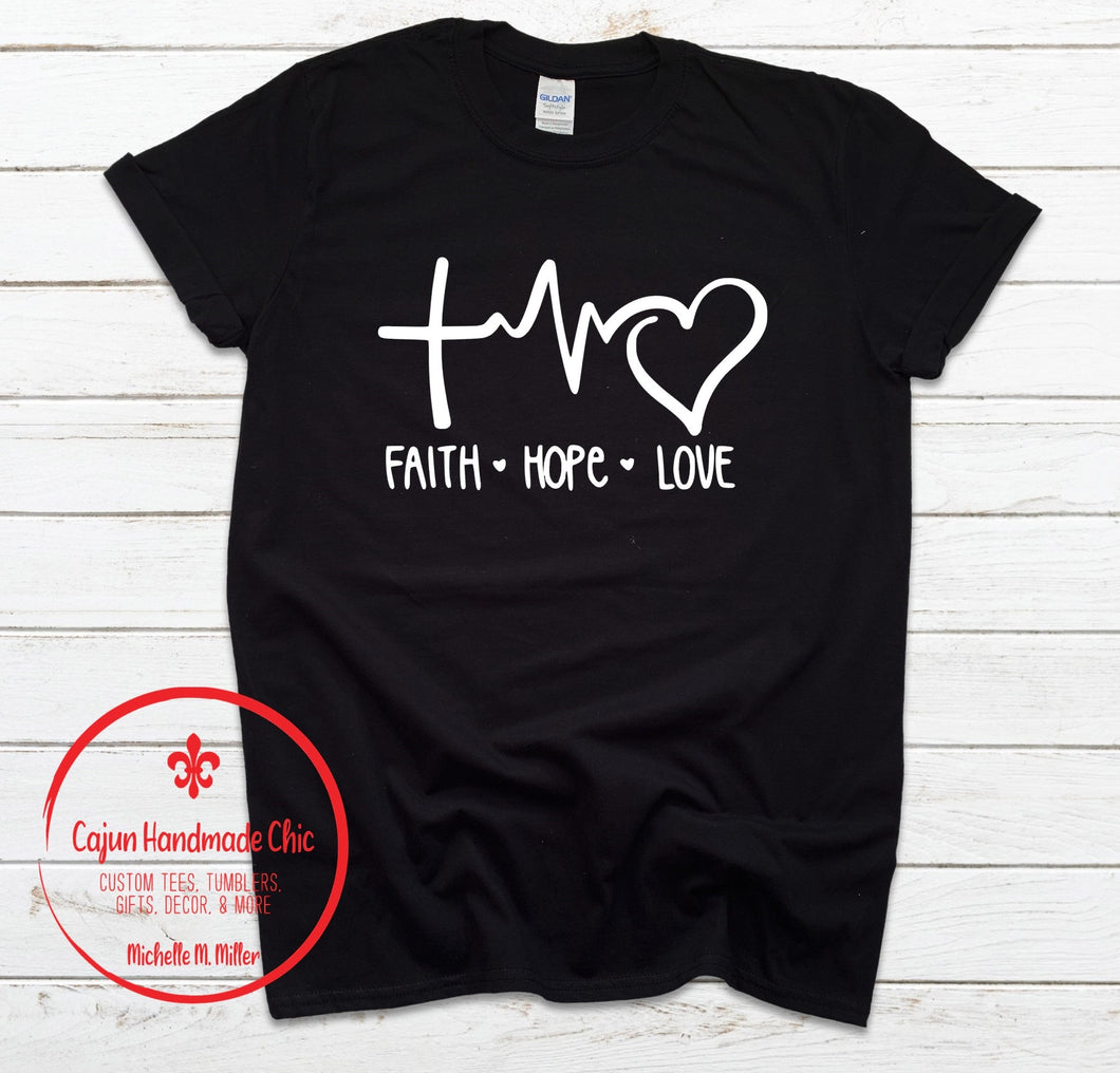 Faith Hope Love Adult Unisex Tee