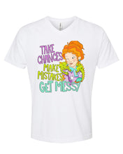 Load image into Gallery viewer, Ms. Frizzle Take Chances Make Mistakes Get Messy Unisex Adult Tee
