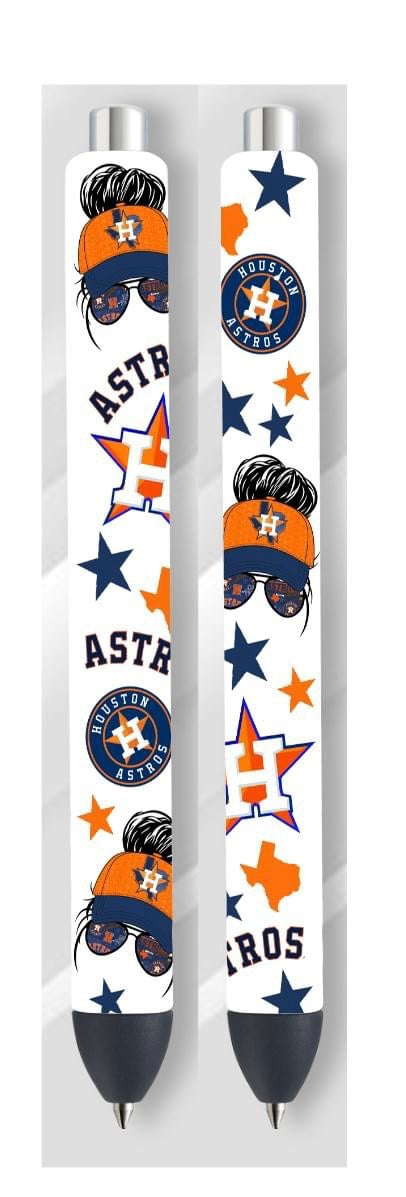 Houston Astros Custom Pen, Papermate InkJoy, 5 design choices | Accessories | Epoxy Resin Craft